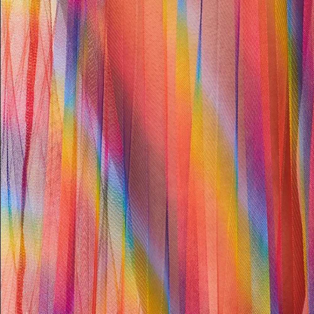 Pride Rainbow Sheer Skirt Cover Up - Picture 2 of 7